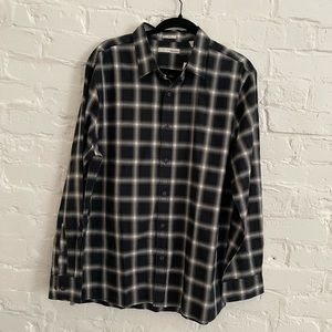 HAWKER RYE Essential Wash Stretch Shirt Slim Fit Size L